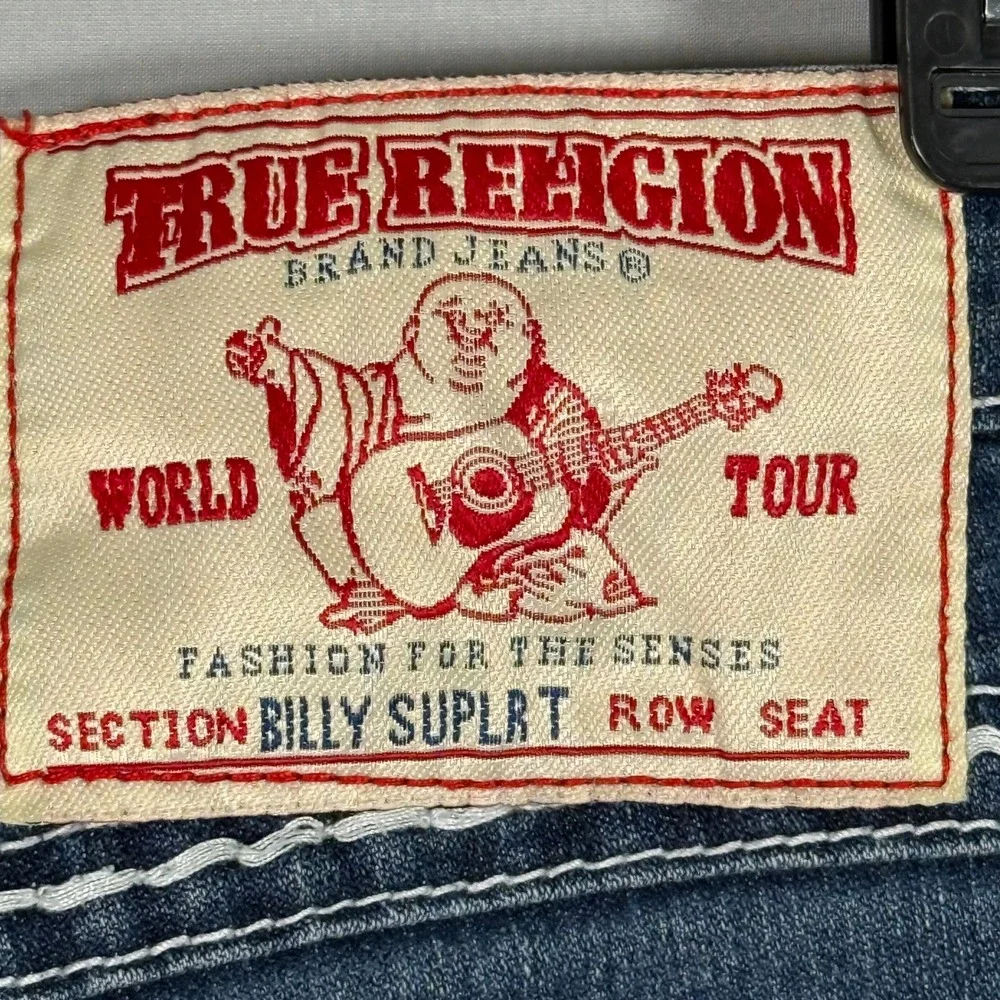 True Religion Billy Super T Womens‎ Skinny Blue Jeans Size 27 (Actual 28x30.5)